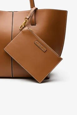 Bolso shopper básico pespuntes