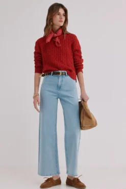Bárbara. Vaqueros wide leg