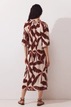 Caftan estampado amplio