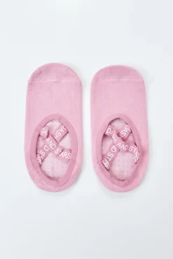 Calcetines algodón zapatilla ballet rosa
