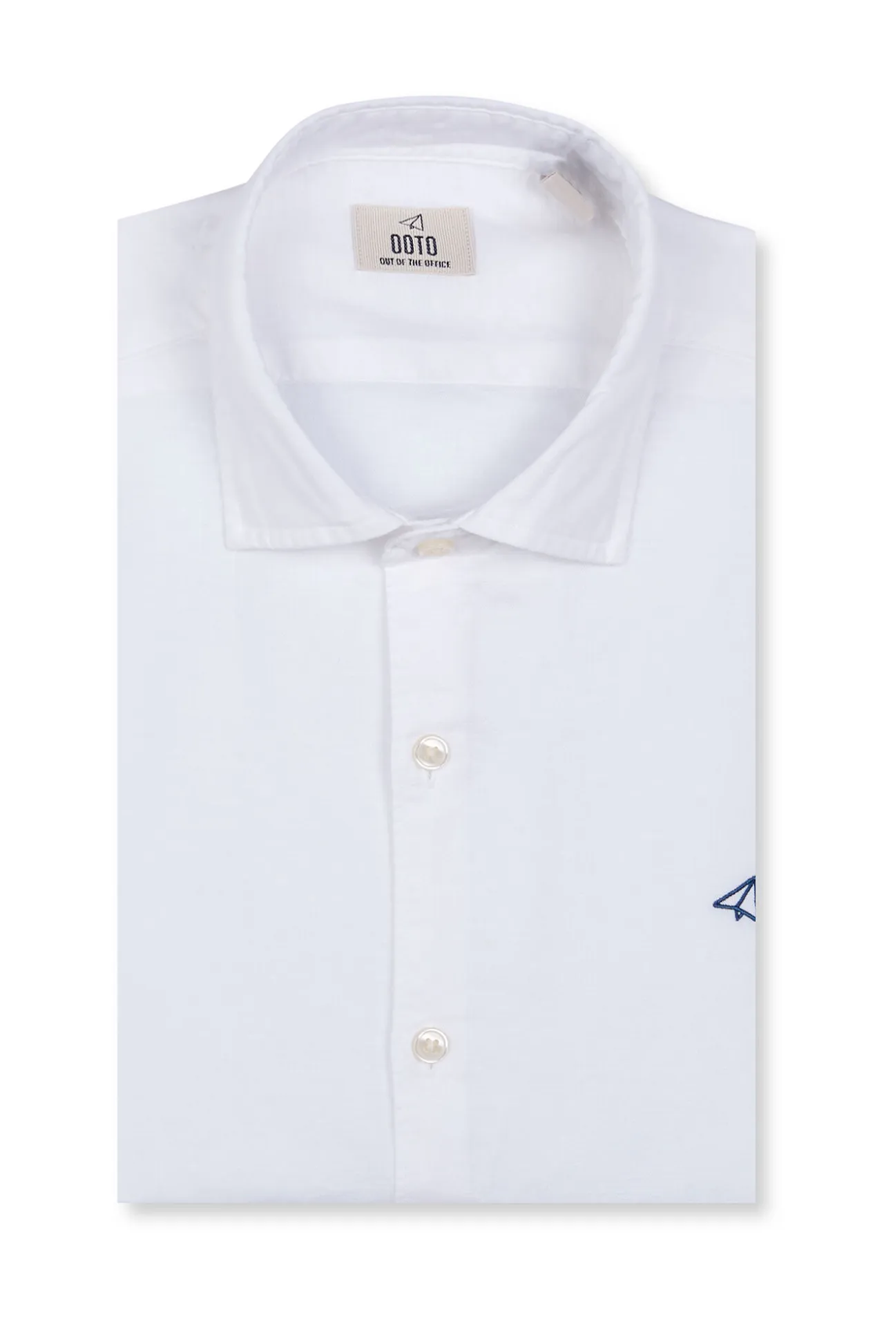 Camisa algodón lino manga larga