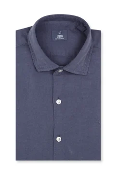 Camisa algodón lino manga larga