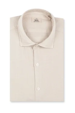 Camisa algodón lino manga larga