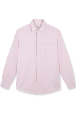 Camisa algodón lino rayas