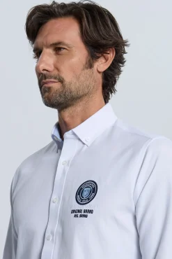 Camisa bordada blanca