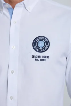 Camisa bordada blanca
