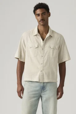Camisa crop de manga corta