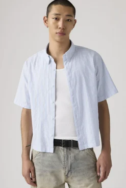 Camisa crop de manga corta