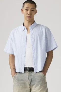 Camisa crop de manga corta