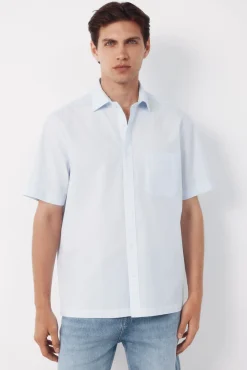 Camisa cuadro vichy manga corta