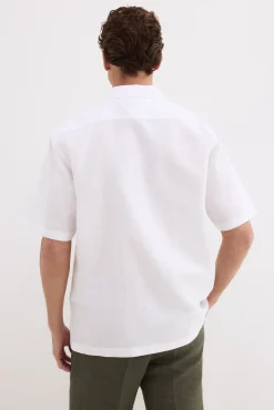 Camisa de lino algodón manga corta