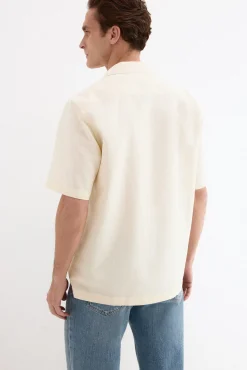 Camisa de lino algodón manga corta