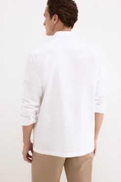 Camisa de lino algodón manga larga