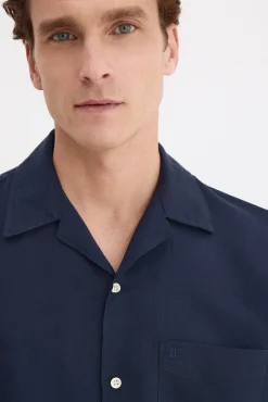 Camisa de lino algodón manga larga