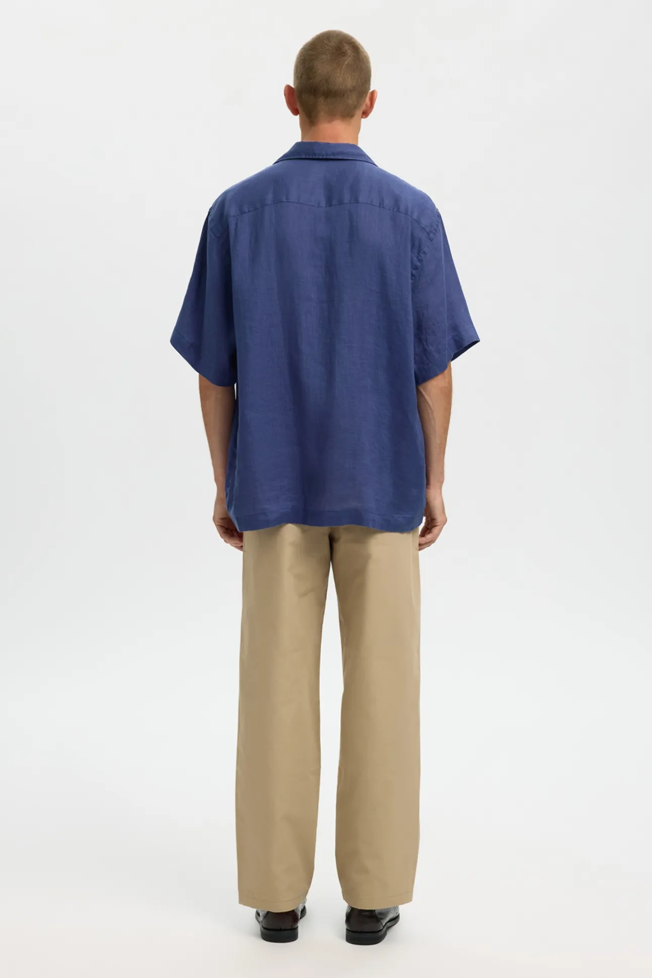 Camisa de manga corta lino
