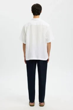 Camisa de manga corta lino