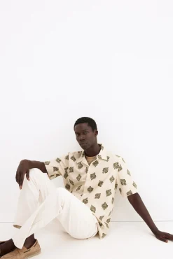 Camisa estampada manga corta