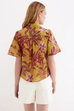 Camisa estampada manga corta