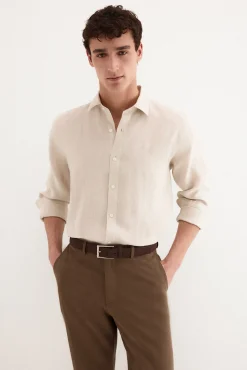 Camisa lino lisa