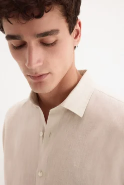 Camisa lino lisa