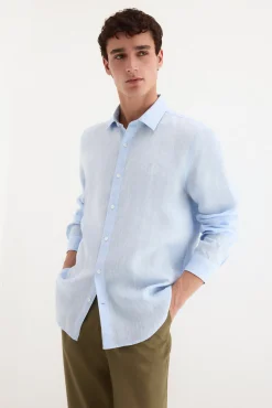 Camisa lino lisa