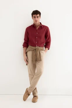 Camisa lino lisa