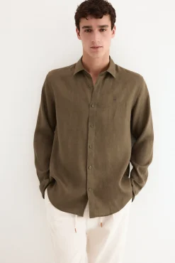 Camisa lino lisa