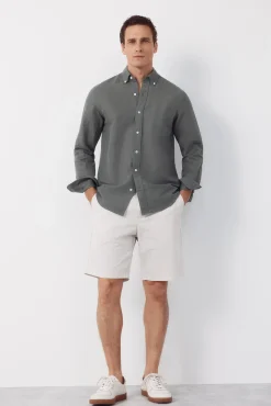 Camisa lino lisa