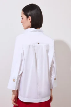 Camisa lisa amplia