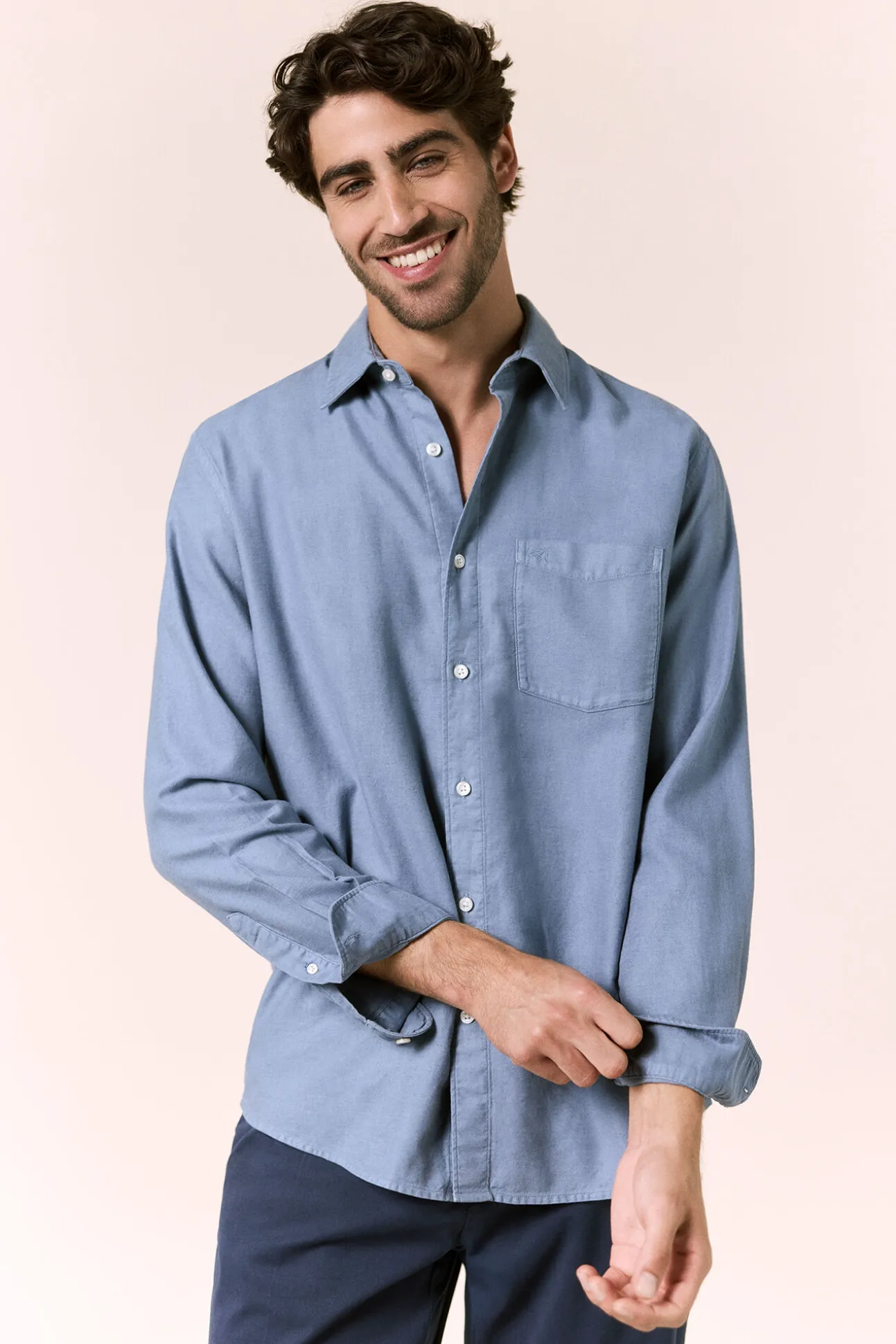 Camisa lisa fluida