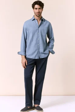 Camisa lisa fluida