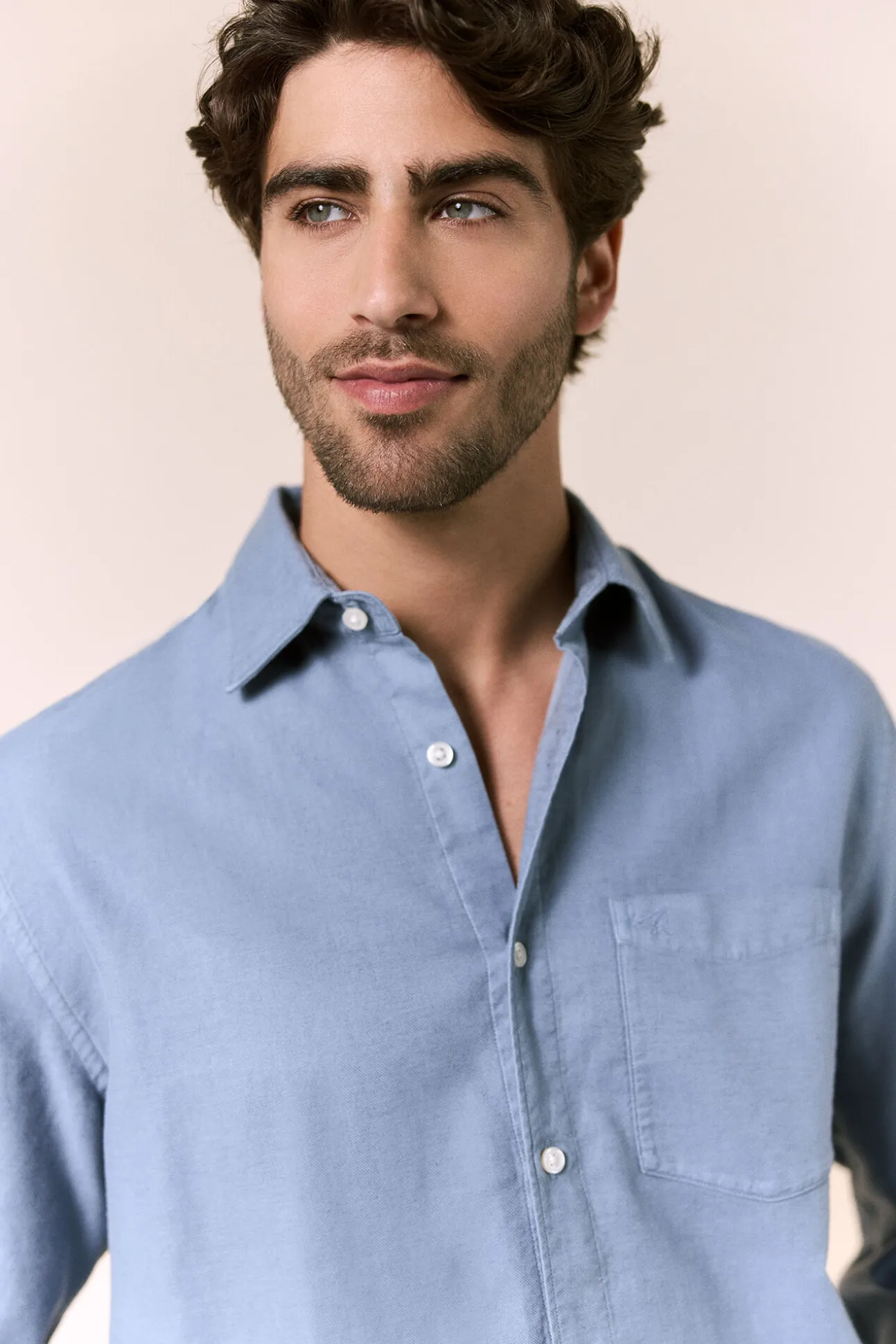 Camisa lisa fluida