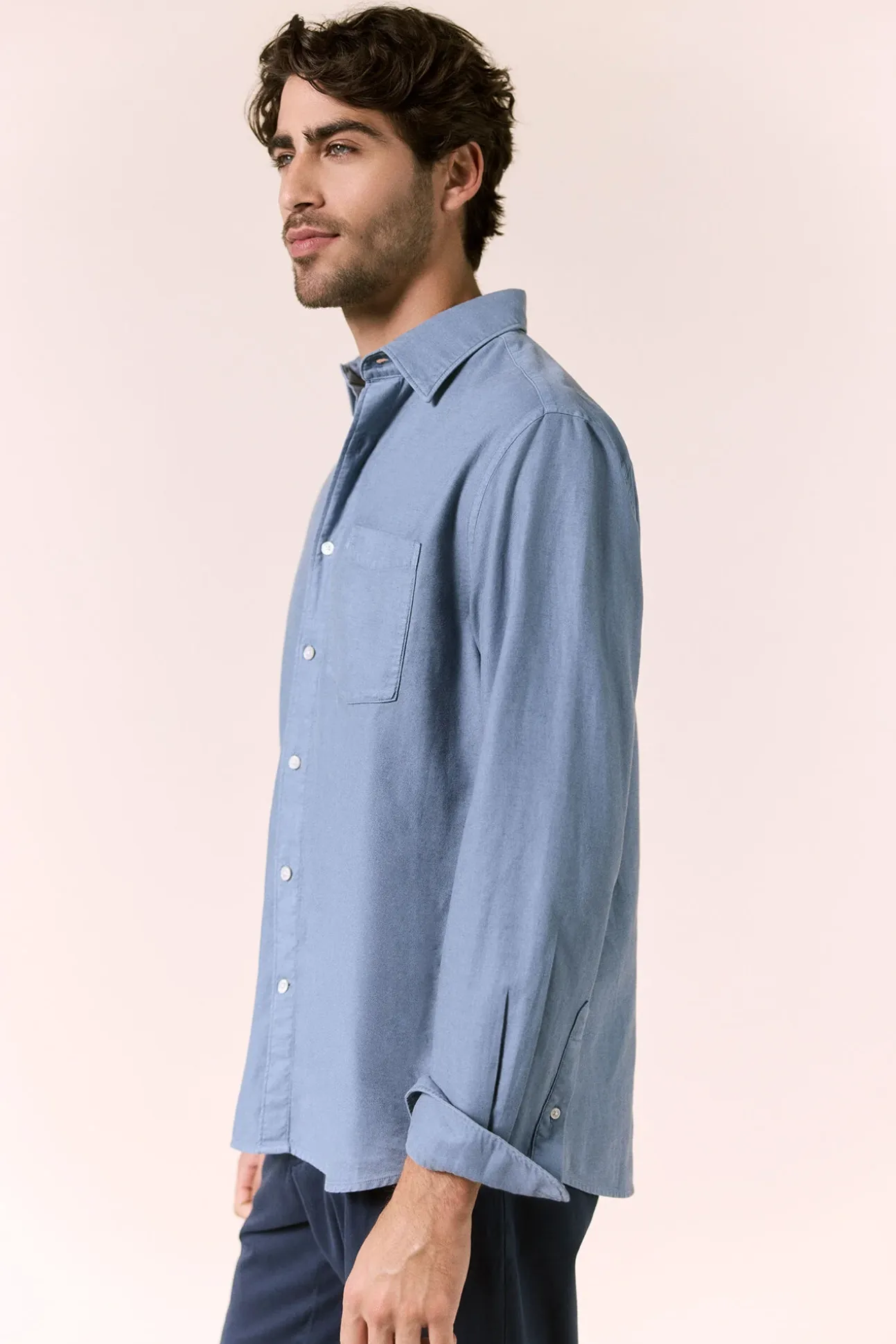 Camisa lisa fluida