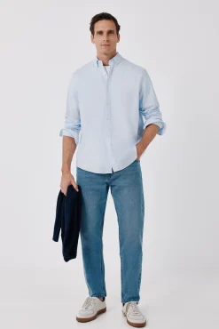 Camisa lisa oxford ligero