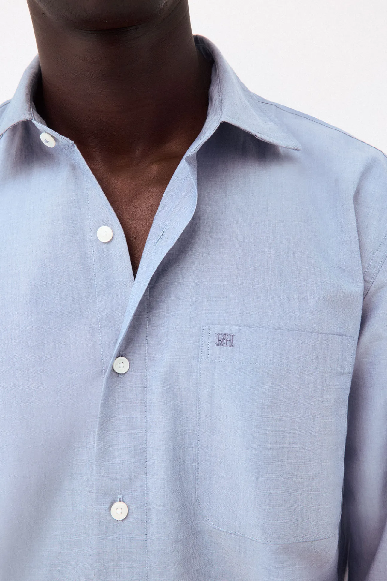 Camisa lisa popelín relax fit