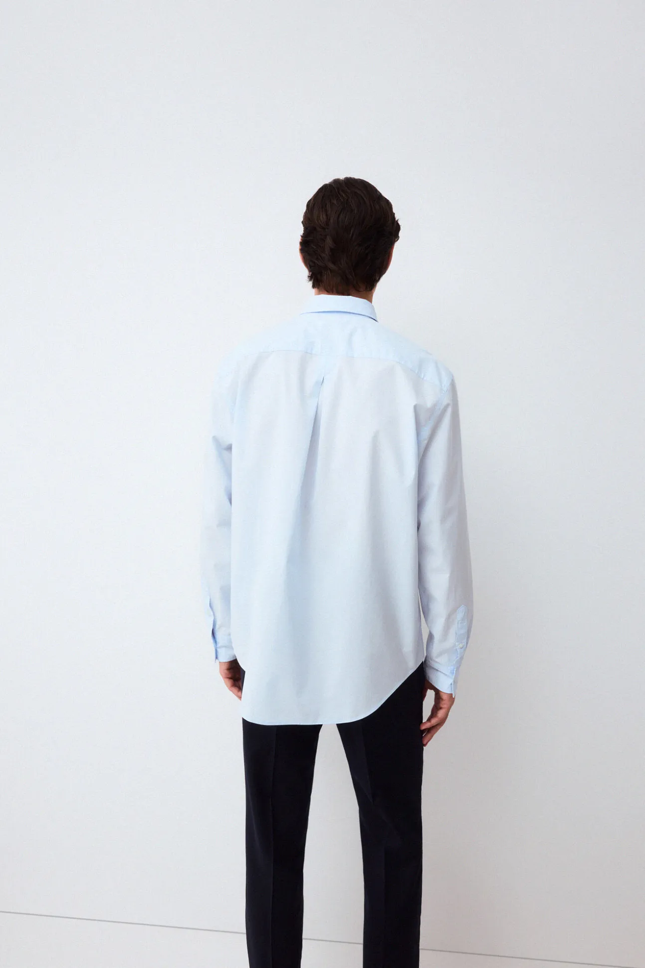 Camisa lisa popelín relax fit