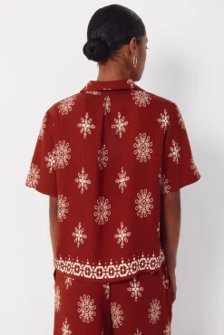 Camisa manga corta estampada