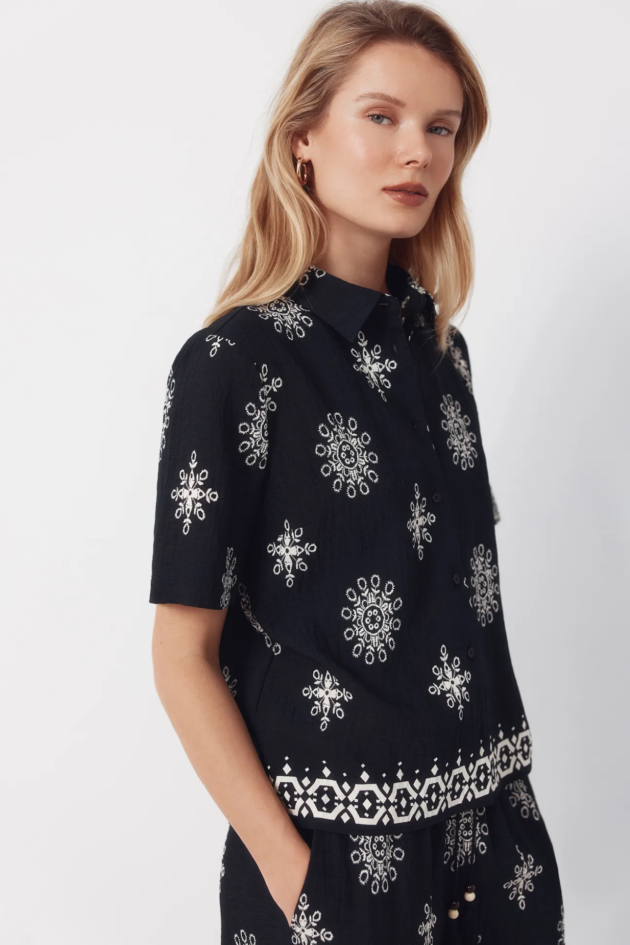 Camisa manga corta estampada