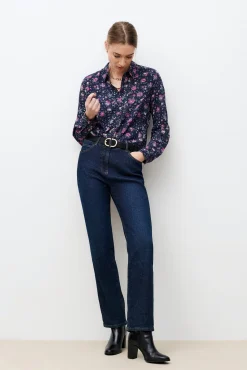 Camisa manga larga estampada