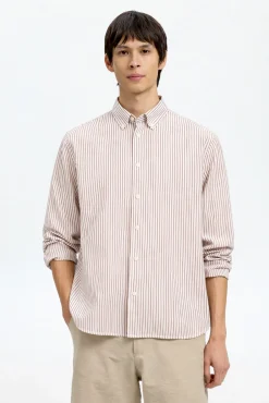 Camisa manga larga lino