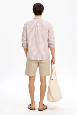 Camisa manga larga lino