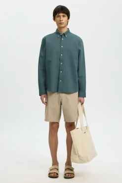 Camisa manga larga lino