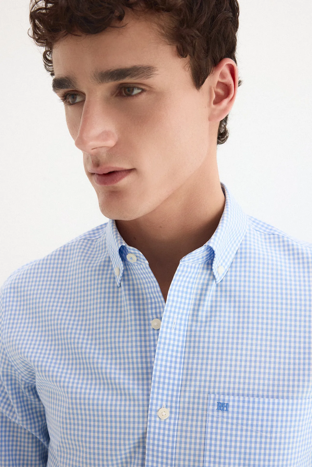 Camisa non iron + antimanchas cuadro vichy