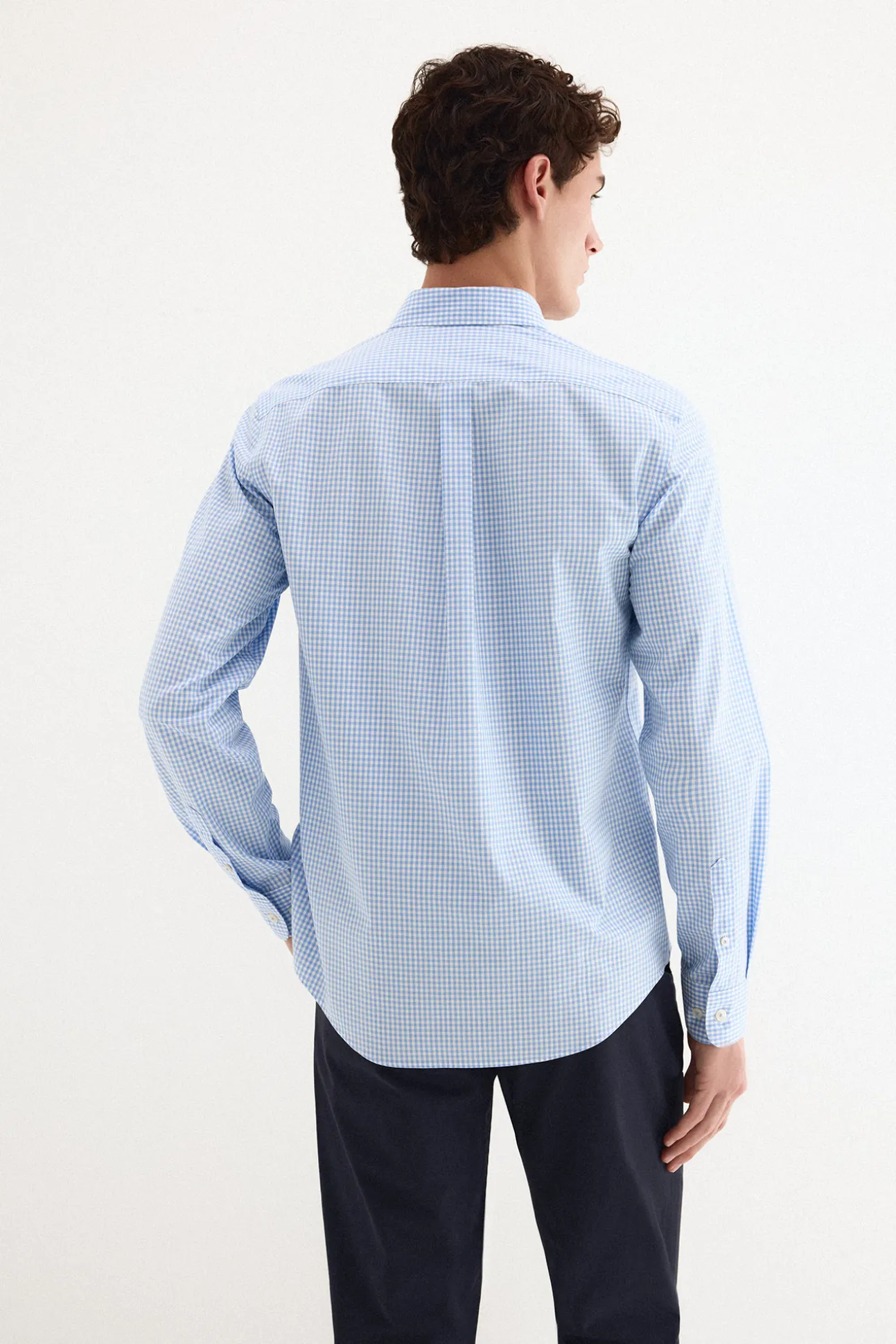Camisa non iron + antimanchas cuadro vichy