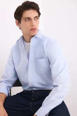 Camisa non iron oxford liso