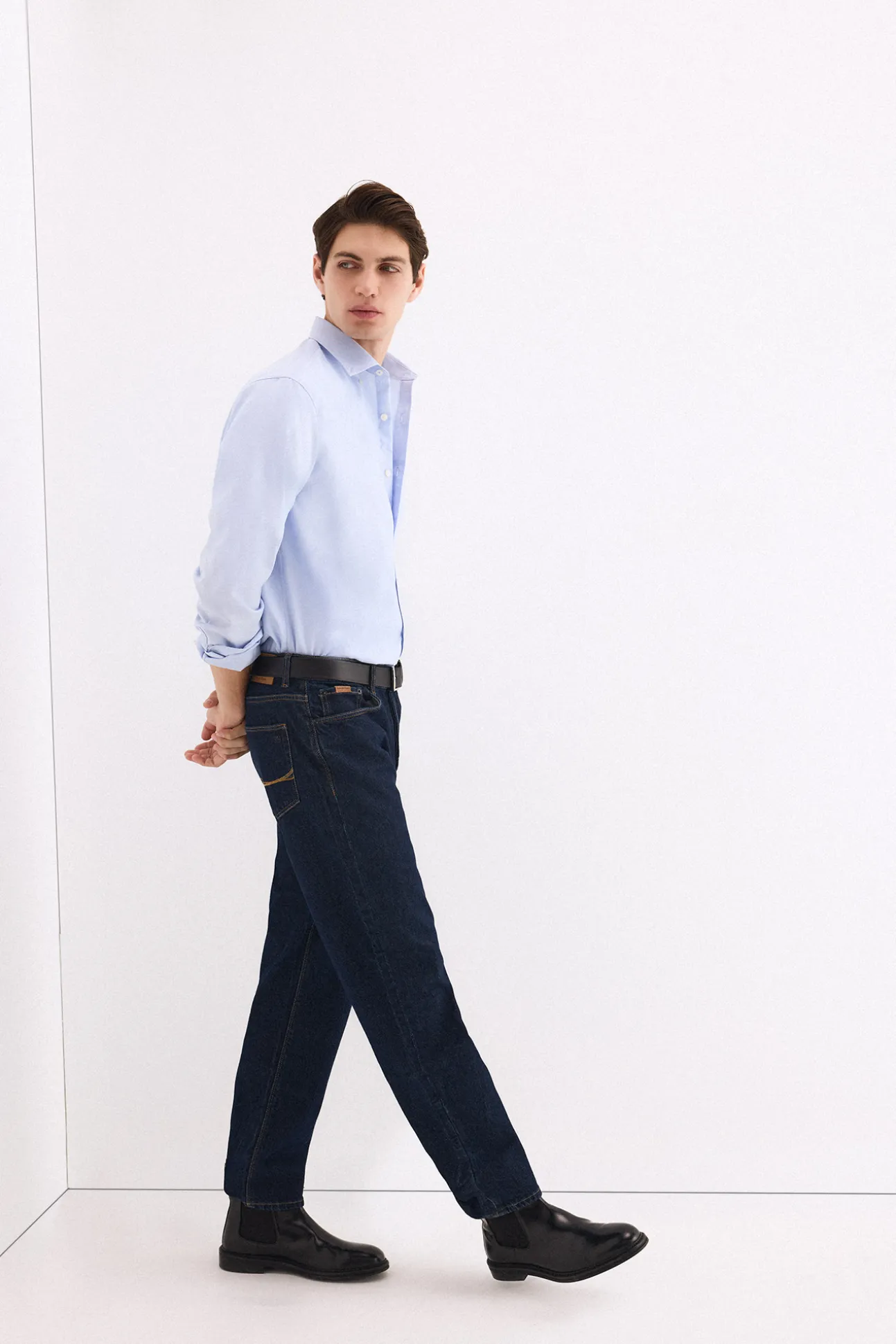 Camisa non iron oxford liso