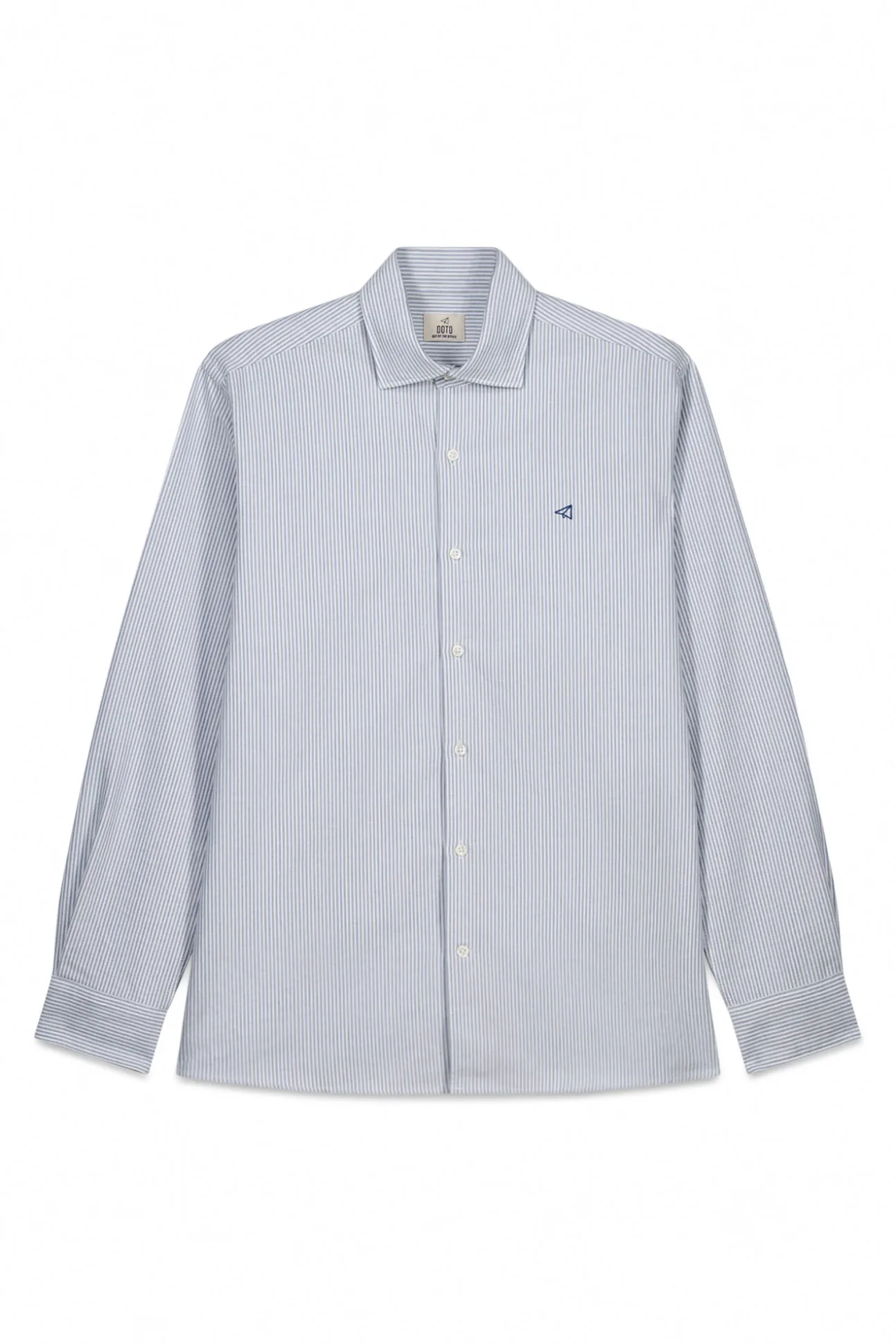 Camisa oxford raya candela manga larga