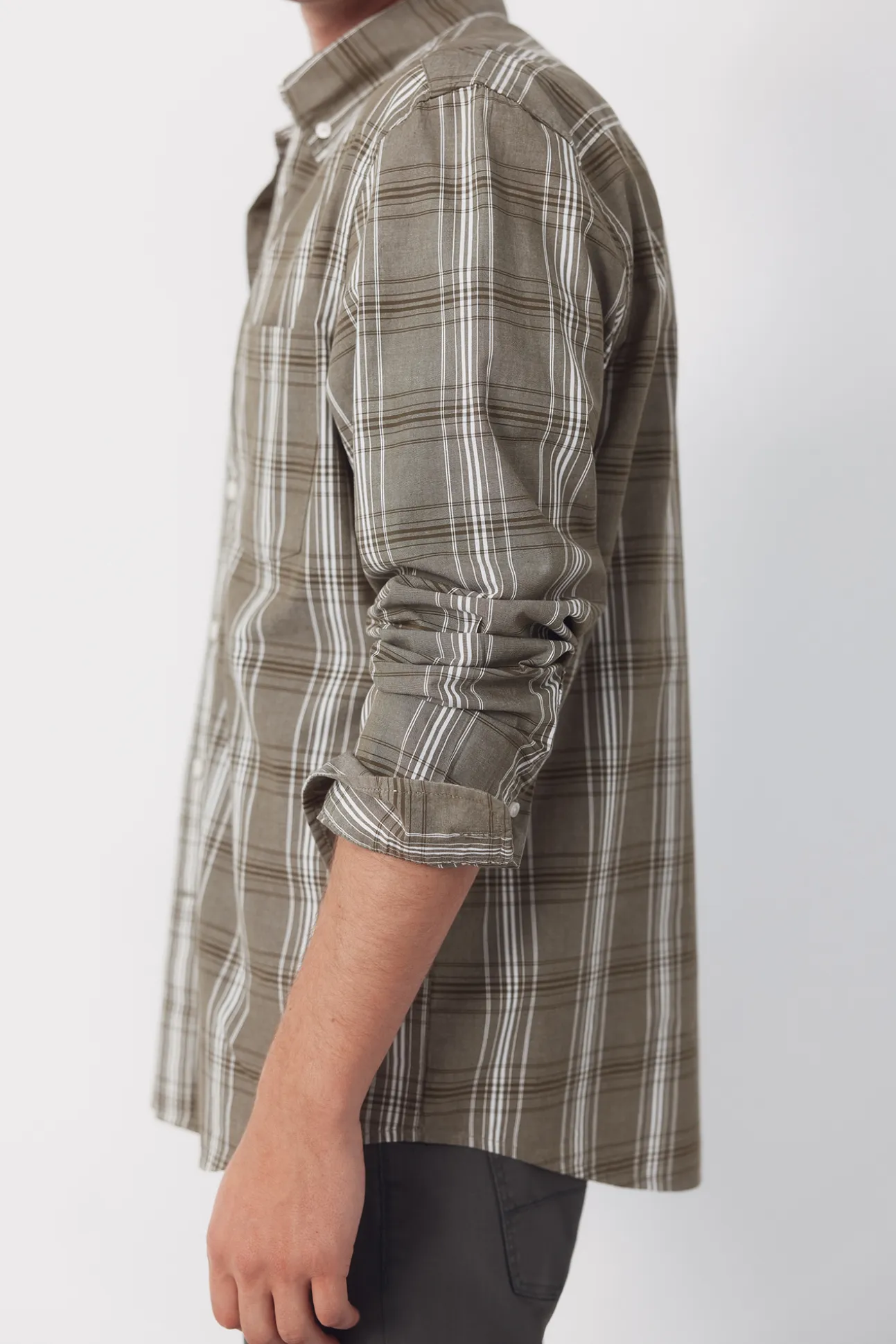 Camisa popelín cuadros