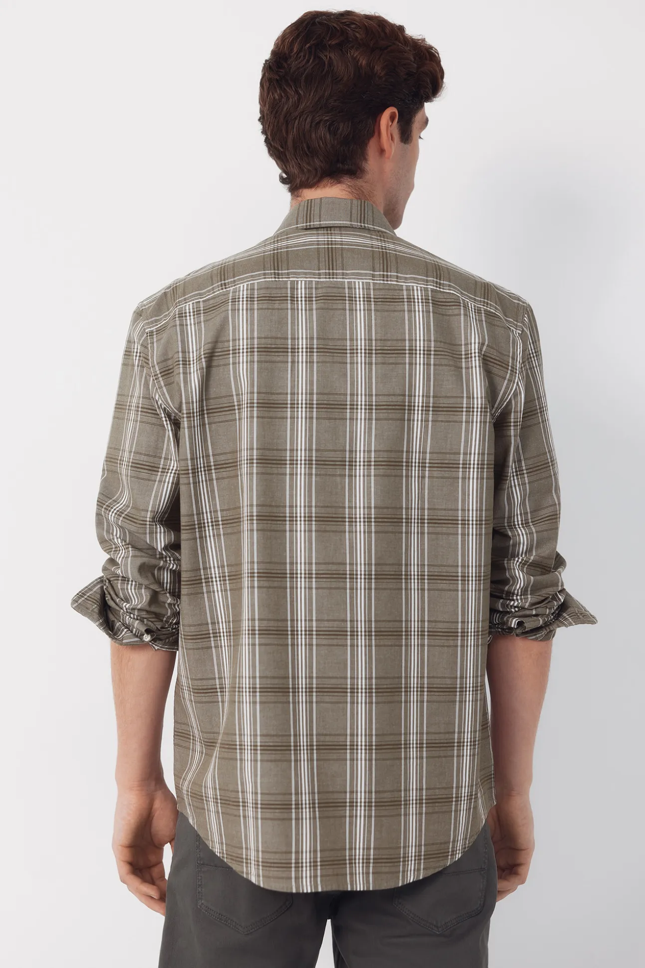 Camisa popelín cuadros