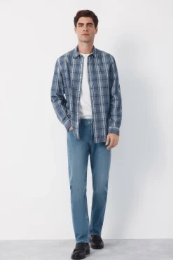 Camisa popelín cuadros